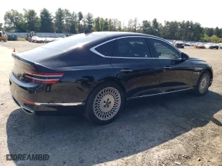 2022 Genesis G80 2.5T with VIN KMTGB4SC3NU092455, listed as a Copart auction lot 71103044 with 6,774 mi miles and Salvage Title. Bid and sale history available at carsss.com. Image 3.