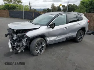 2022 Toyota RAV4 Hybrid XSE with VIN 4T3E6RFV6NU088390, listed as a Copart auction lot 54720395 with 25,479 mi miles and Salvage title. Bid and sale history available at DreamBid. Image 1.
