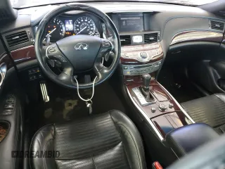 2017 Infiniti Q70 3.7 with VIN JN1BY1AP4HM741603, listed as a Copart auction lot 46548605 with 142,201 mi miles and Salvage Title. Bid and sale history available at DreamBid. Image 8.