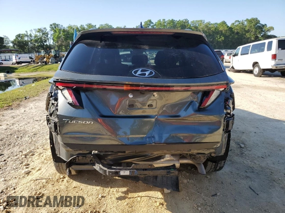 2022 Hyundai Tucson SEL with VIN 5NMJB3AE1NH121735, listed as a Copart auction lot 52225955 with 43,952 mi miles and Salvage Title. Bid and sale history available at carsss.com. Image 6.