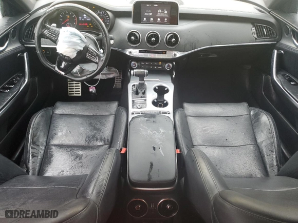 2018 Kia Stinger GT with VIN KNAE35LC0J6020356, listed as a Copart auction lot 44130985 with 99,938 mi miles and Salvage Title. Bid and sale history available at carsss.com. Image 8.
