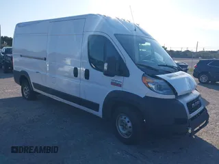 2020 Ram ProMaster Cargo with VIN 3C6TRVDG6LE104938, listed as a IAAI auction lot 41255691 with 136,424 mi miles. Bid and sale history available at carsss.com. Image 1.