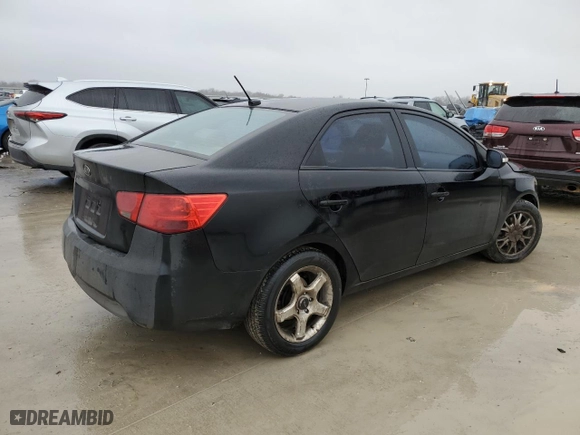 2010 Kia Forte EX with VIN KNAFU4A24A5109987, listed as a Copart auction lot 46088945 with 217,350 mi miles and Salvage Title. Bid and sale history available at carsss.com. Image 3.
