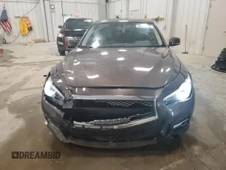 2014 Infiniti Q50 Hybrid Sport with VIN JN1AV7AR9EM702123, listed as a Copart auction lot 50310765 with 134,433 mi miles and Salvage Title. Bid and sale history available at DreamBid. Image 5.