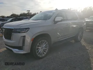 2023 Cadillac Escalade RWD Premium Luxury z VIN 1GYS3BKL0PR350375, wystawiony jako Copart lot #42977575 z przebiegiem Nie podano mil oraz Szkoda całkowita • Salvage title. Historia ofert i sprzedaży dostępna na DreamBid. Obrazek 1.