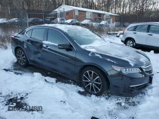 2015 Acura TLX V6 Advance with VIN 19UUB2F76FA012167, listed as a Copart auction lot 86763964 with 176,321 mi miles and Salvage Title. Bid and sale history available at carsss.com. Image 4.