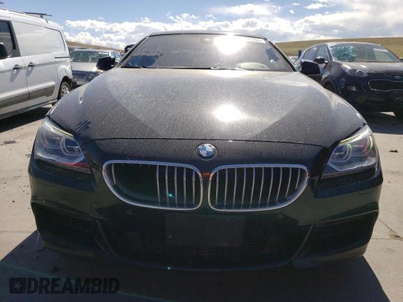 2015 BMW 6 Series 650i xDrive with VIN WBA6B4C55FD761124, listed as a Copart auction lot 50559555 with 49,735 mi miles and Salvage Title. Bid and sale history available at DreamBid. Image 5.