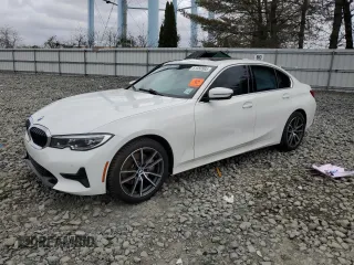 2020 BMW 3 Series 330i xDrive with VIN 3MW5R7J05L8B20595, listed as a Copart auction lot 51550985 with 0 mi miles and Salvage Title. Bid and sale history available at carsss.com. Image 1.
