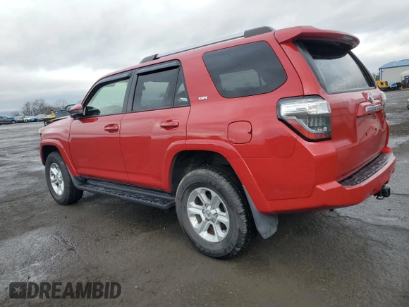 2022 Toyota 4Runner SR5 with VIN JTEMU5JR4N6019845, listed as a Copart auction lot 51411635 with 43,311 mi miles and Salvage title. Bid and sale history available at DreamBid. Image 2.