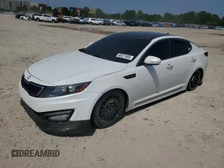 2013 Kia Optima SX with VIN 5XXGR4A66DG111610, listed as a Copart auction lot 60621095 with 177,373 mi miles and Salvage title. Bid and sale history available at DreamBid. Image 1.