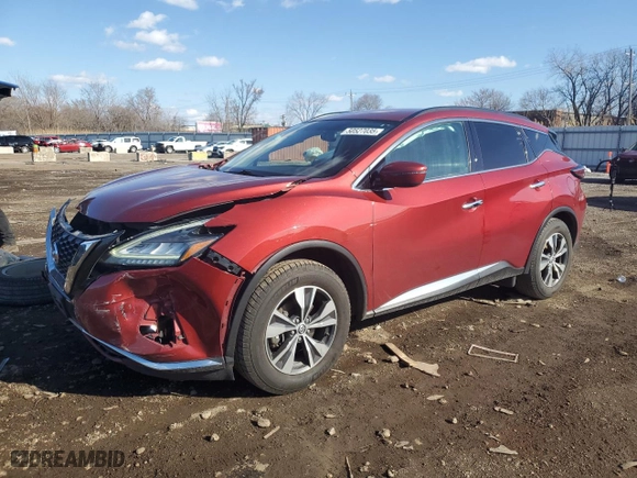 2019 Nissan Murano SV with VIN 5N1AZ2MJ8KN106206, listed as a Copart auction lot 50527035 with 138,365 mi miles and Salvage Title. Bid and sale history available at carsss.com. Image 1.
