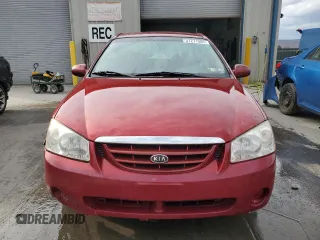 2006 Kia Spectra EX with VIN KNAFE121865254300, listed as a Copart auction lot 51271085 with 151,680 mi miles and Salvage Title. Bid and sale history available at carsss.com. Image 5.