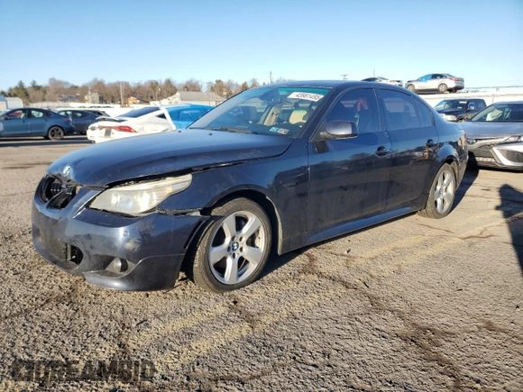 2008 BMW 5 Series 535xi with VIN WBANV93588CZ69801, listed as a Copart auction lot 43981495 with 159,869 mi miles and Salvage Title. Bid and sale history available at carsss.com. Image 1.