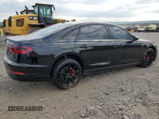 2022 Audi A8 with VIN WAULDAF89NN000364, listed as a Copart auction lot 74932604 with 28,145 mi miles and Salvage Title. Bid and sale history available at carsss.com. Image 3.