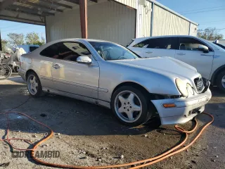 2002 Mercedes-Benz CLK 320/430 with VIN WDBLJ65G12T092383, listed as a Copart auction lot 82833494 with Not Provided miles and Salvage Title. Bid and sale history available at DreamBid. Image 4.