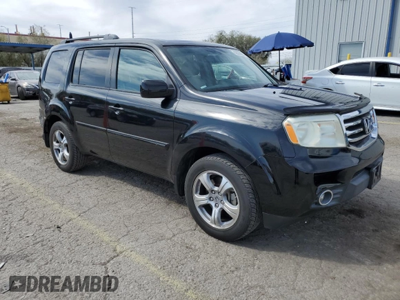 2013 Honda Pilot EX-L with VIN 5FNYF3H5XDB008066, listed as a Copart auction lot 50574625 with 100,422 mi miles and Salvage Title. Bid and sale history available at DreamBid. Image 4.