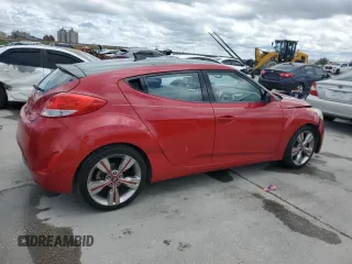 2013 Hyundai Veloster w/Gray Int with VIN KMHTC6AD4DU121925, listed as a Copart auction lot 52080705 with 88,601 mi miles and Salvage Title. Bid and sale history available at carsss.com. Image 3.
