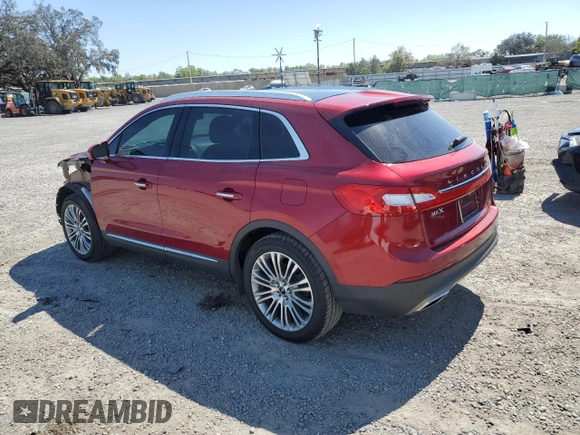 2017 Lincoln MKX Reserve with VIN 2LMPJ6LR2HBL26384, listed as a Copart auction lot 48484255 with 87,253 mi miles and Salvage Title. Bid and sale history available at carsss.com. Image 2.