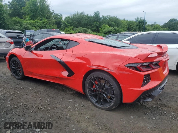 2024 Chevrolet Corvette 2LT with VIN 1G1YB2D43R5121717, listed as a Copart auction lot 61812805 with 1,084 mi miles and Salvage title. Bid and sale history available at DreamBid. Image 2.