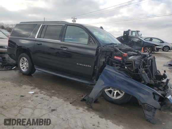 2018 Chevrolet Suburban LT with VIN 1GNSKHKC2JR338352, listed as a Copart auction lot 84706744 with 106,827 mi miles and Salvage Title. Bid and sale history available at carsss.com. Image 4.