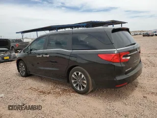 2024 Honda Odyssey EX-L с VIN 5FNRL6H67RB023736, выставлен на аукционе Copart как лот 56877955 с пробегом 7 972 миль миль и Списание • Salvage title. История ставок и продаж доступна на DreamBid. Изображение 2.