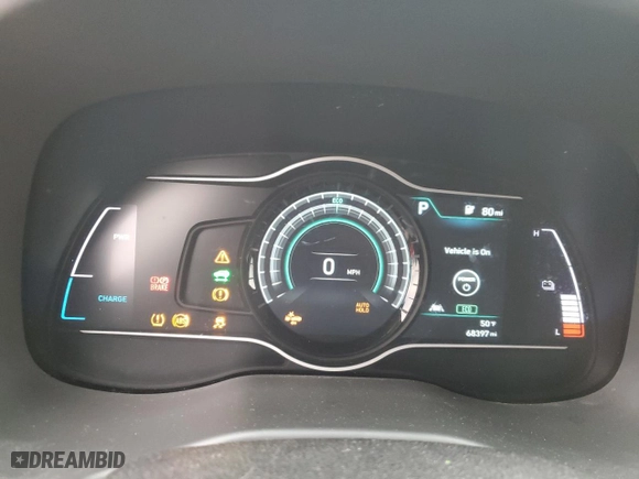2019 Hyundai Kona Electric Limited with VIN KM8K33AG8KU035986, listed as a Copart auction lot 85141394 with 68,397 mi miles and Salvage Title. Bid and sale history available at carsss.com. Image 9.