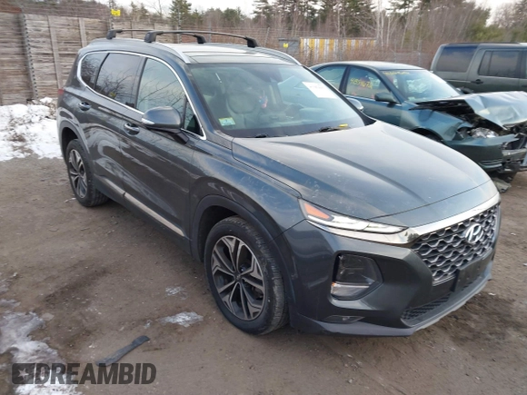 2020 Hyundai Santa Fe Limited with VIN 5NMS5CAA9LH257732, listed as a IAAI auction lot 41303693 with 112,026 mi miles. Bid and sale history available at carsss.com. Image 1.
