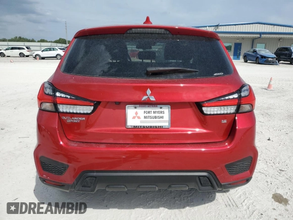 2022 Mitsubishi Outlander Sport ES with VIN JA4ARUAU6NU024140, listed as a Copart auction lot 50470765 with 18,776 mi miles and Salvage Title. Bid and sale history available at carsss.com. Image 6.