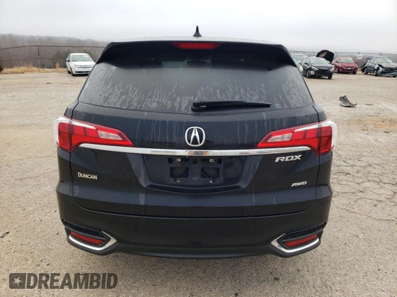 2018 Acura RDX w/Technology Pkg with VIN 5J8TB4H57JL026739, listed as a Copart auction lot 48630685 with 107,520 mi miles and Salvage Title. Bid and sale history available at carsss.com. Image 6.