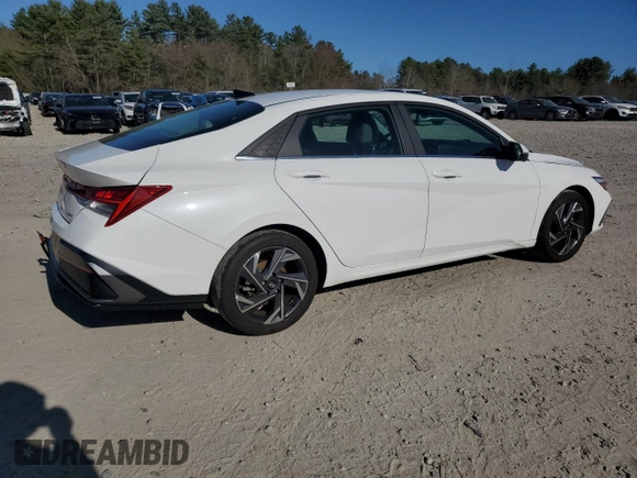 2024 Hyundai Elantra Limited с VIN KMHLP4DG1RU654630, выставлен на аукционе Copart как лот 52324845 с пробегом 18 196 миль миль и Списание • Salvage title. История ставок и продаж доступна на DreamBid. Изображение 3.