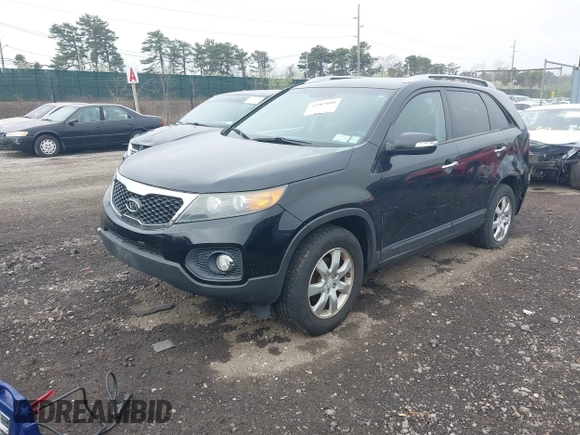 2011 Kia Sorento LX with VIN 5XYKT4A18BG186432, listed as a IAAI auction lot 42065088 with 202,122 mi miles. Bid and sale history available at carsss.com. Image 2.