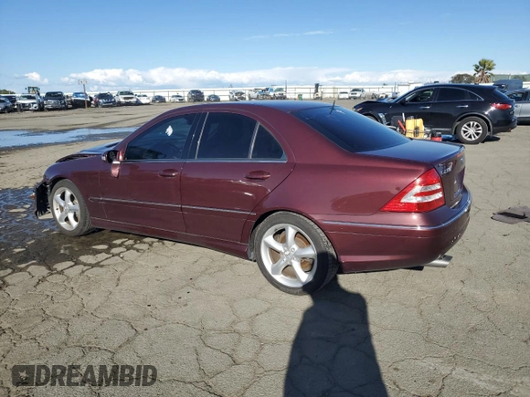 2006 Mercedes-Benz C 230 Sport with VIN WDBRF52H16F781671, listed as a Copart auction lot 50210325 with Not Provided miles and Salvage Title. Bid and sale history available at carsss.com. Image 2.