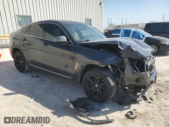 2018 BMW X6 xDrive35i with VIN 5UXKU2C51J0X49700, listed as a Copart auction lot 48802985 with 95,733 mi miles and Salvage Title. Bid and sale history available at carsss.com. Image 4.
