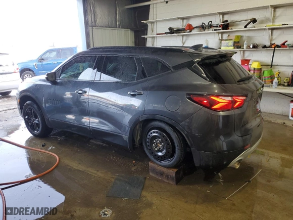 2021 Chevrolet Blazer LT with VIN 3GNKBCR41MS527044, listed as a Copart auction lot 45596135 with 62,369 mi miles and Salvage Title. Bid and sale history available at carsss.com. Image 2.