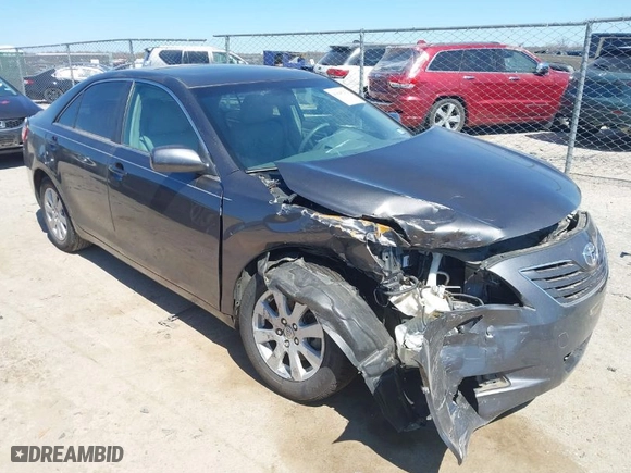 2007 Toyota Camry CE with VIN JTNBE46K073022370, listed as a IAAI auction lot 41845272 with 76,864 mi miles. Bid and sale history available at carsss.com. Image 1.
