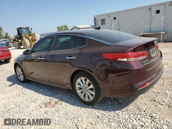 2018 Kia Optima EX with VIN 5XXGU4L33JG261171, listed as a Copart auction lot 75410104 with 66,357 mi miles and Salvage Title. Bid and sale history available at carsss.com. Image 2.