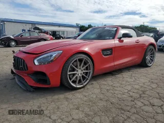 2018 Mercedes-Benz AMG GT with VIN WDDYK7HA9JA014130, listed as a Copart auction lot 57268364 with 38,665 mi miles and Salvage Title. Bid and sale history available at carsss.com. Image 1.