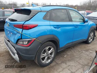 2022 Hyundai Kona SEL with VIN KM8K3CAB1NU762587, listed as a IAAI auction lot 38428363 with 60,115 mi miles and . Bid and sale history available at DreamBid. Image 4.