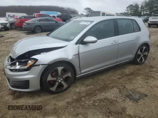 2016 Volkswagen Golf GTI S with VIN 3VW5T7AU6GM065690, listed as a Copart auction lot 47421165 with 48,205 mi miles and Salvage Title. Bid and sale history available at carsss.com. Image 1.