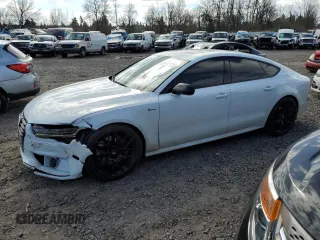 2018 Audi A7 Premium Plus with VIN WAUW3AFC3JN015442, listed as a Copart auction lot 48354335 with 73,862 mi miles and Salvage Title. Bid and sale history available at carsss.com. Image 1.