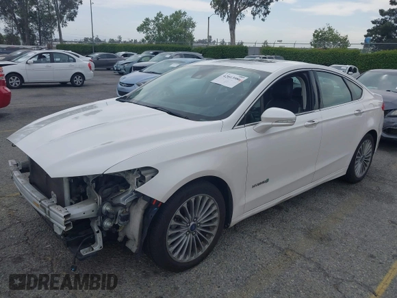 2013 Ford Fusion Titanium Hybrid with VIN 3FA6P0RUXDR386675, listed as a IAAI auction lot 42013986 with 89,349 mi miles. Bid and sale history available at carsss.com. Image 18.