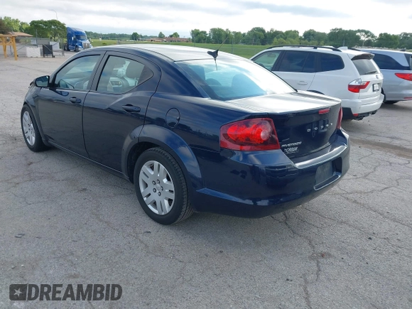 2014 Dodge Avenger SE with VIN 1C3CDZAB1EN111015, listed as a IAAI auction lot 42330669 with 82,265 mi miles and . Bid and sale history available at DreamBid. Image 3.