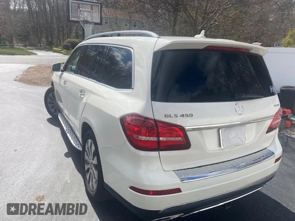 2017 Mercedes-Benz GLS 450 with VIN 4JGDF6EEXHA992401, listed as a Copart auction lot 55933055 with 107,035 mi miles and Clean Title. Bid and sale history available at DreamBid. Image 3.