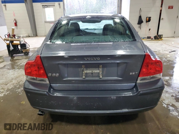 2005 Volvo S60 with VIN YV1RS592052470960, listed as a Copart auction lot 44821355 with 165,802 mi miles and Salvage Title. Bid and sale history available at carsss.com. Image 6.