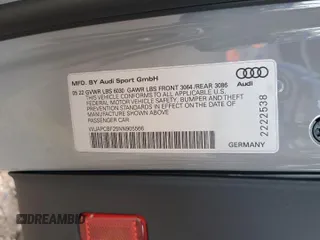 2022 Audi RS 7 с VIN WUAPCBF25NN905566, выставлен на аукционе Copart как лот 62954625 с пробегом 7 028 миль миль и Списание • Salvage title. История ставок и продаж доступна на DreamBid. Изображение 12.