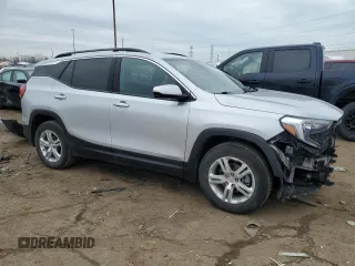 2020 GMC Terrain SLE with VIN 3GKALMEV1LL294768, listed as a Copart auction lot 46607845 with 51,230 mi miles and Salvage Title. Bid and sale history available at DreamBid. Image 4.