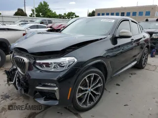 2020 BMW X4 M40i with VIN 5UX2V5C02LLE69520, listed as a Copart auction lot 54485893 with 41,357 mi miles. Bid and sale history available at carsss.com. Image 1.