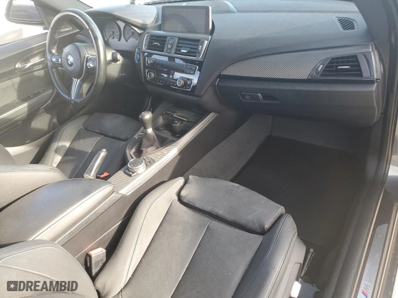 2016 BMW M2 with VIN WBS1H9C52GV786091, listed as a Copart auction lot 73875914 with 0 mi miles and Salvage Title. Bid and sale history available at carsss.com. Image 8.