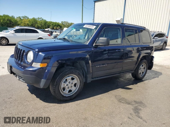 2014 Jeep Patriot Sport with VIN 1C4NJPBB6ED632494, listed as a Copart auction lot 48346535 with 138,723 mi miles and Salvage Title. Bid and sale history available at DreamBid. Image 1.