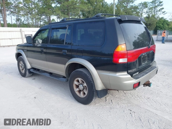 1999 Mitsubishi Montero Sport LS with VIN JA4MT31HXXP024168, listed as a IAAI auction lot 42064951 with 123,539 mi miles. Bid and sale history available at carsss.com. Image 3.
